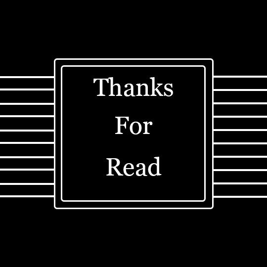 a image of a square with the word "Thanks for Read" inside.